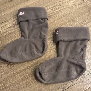 Hunter Women’s Greige Fleece Boot Socks